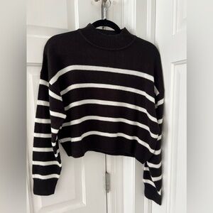 Divided by H&M Striped Black and White Women's Sweater